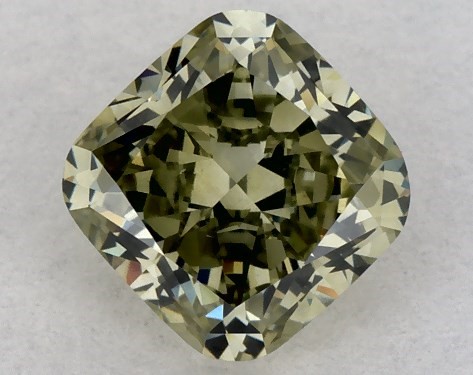  0.90 Carat Green SI2  cushion modified diamond